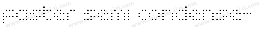 faster semi condense字体转换